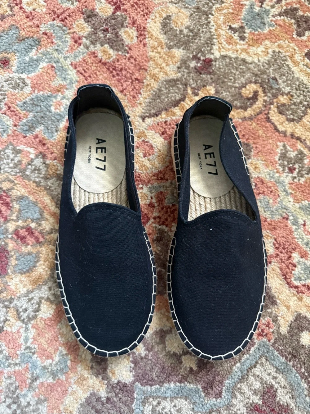 American Eagle Outfitters AE77 Premium Black Canvas Espadrilles